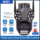 PTZ Wi-Fi IP kamera 28 MP 3 objektiva — slika 3