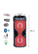 Prenosni Bluetooth zvučnik 12 W sa mikrofonom i LED svetlom — slika 3