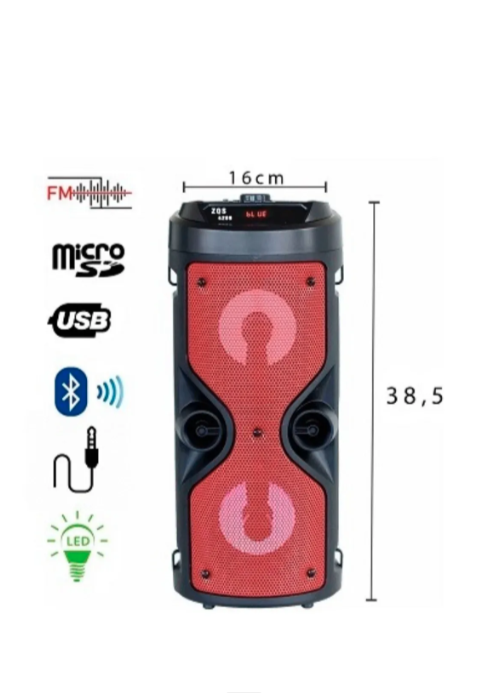 Prenosni Bluetooth zvučnik 12W sa mikrofonom i LED svetlom (Z-1)