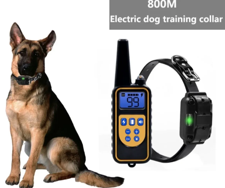 Teletakt ogrlica za dresuru dva psa Petcomer 800m IP67 (TK-1)