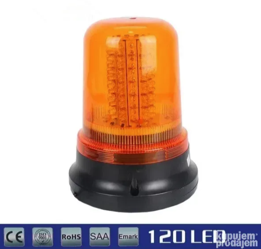 Rotaciono LED svetlo za traktore, kamione i viljuškare 12V-24V – 120 dioda, magnet (AO-1)