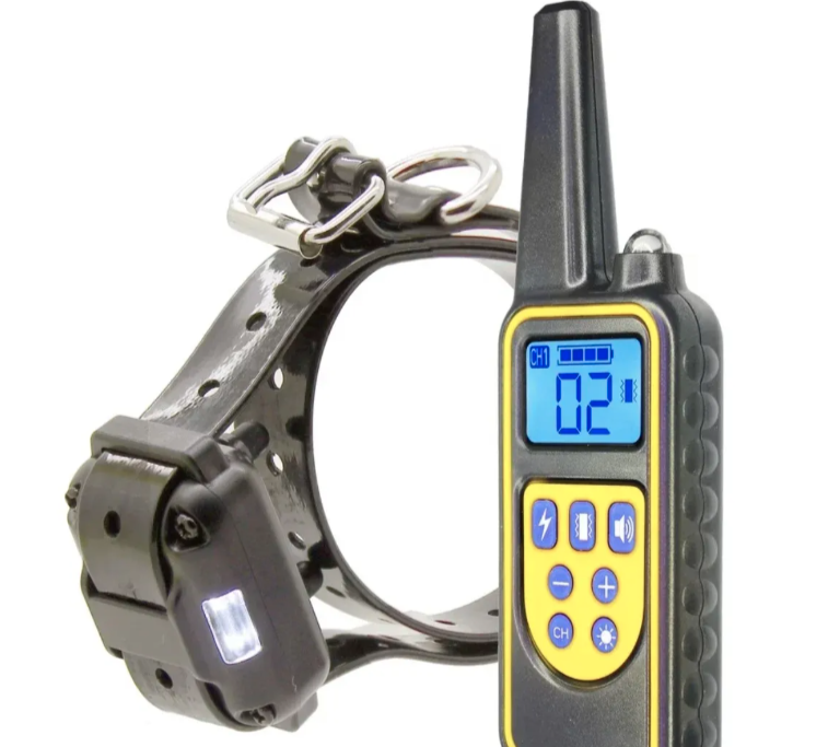 Teletakt ogrlica za dresuru dva psa Petcomer 800m IP67 (TK-1)