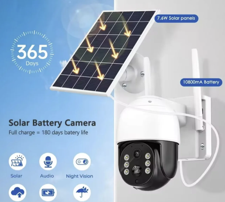 063 - Solarna TQ-5 Rotirajuća 4G PTZ Kamera 8MP (VN-3)
