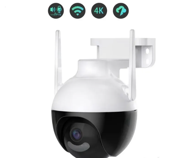020 - Okrugla Rotirajuća PTZ WiFi Kamera 12MP sa LED Svetlima (VN-1)