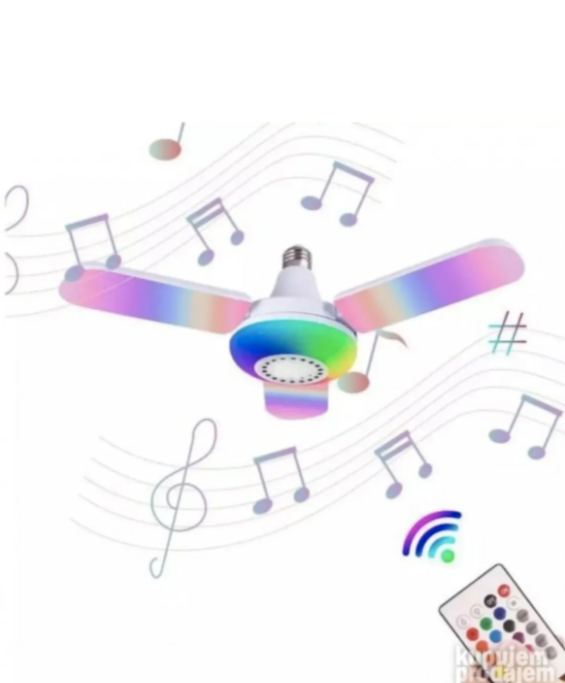 Trokraka pametna Bluetooth sijalica zvučnik RGB+W E27 36W (Z-1)