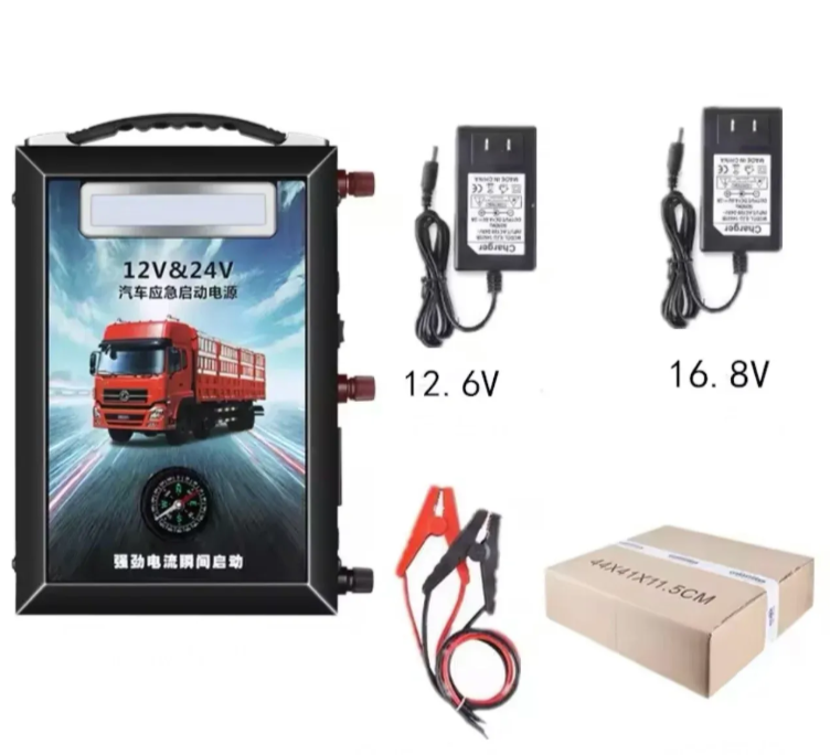 Starter za kamione i radne mašine 12V-24V – 3000A, 490.000mAh, Super Polymer Li-Ion baterija (AO-1)