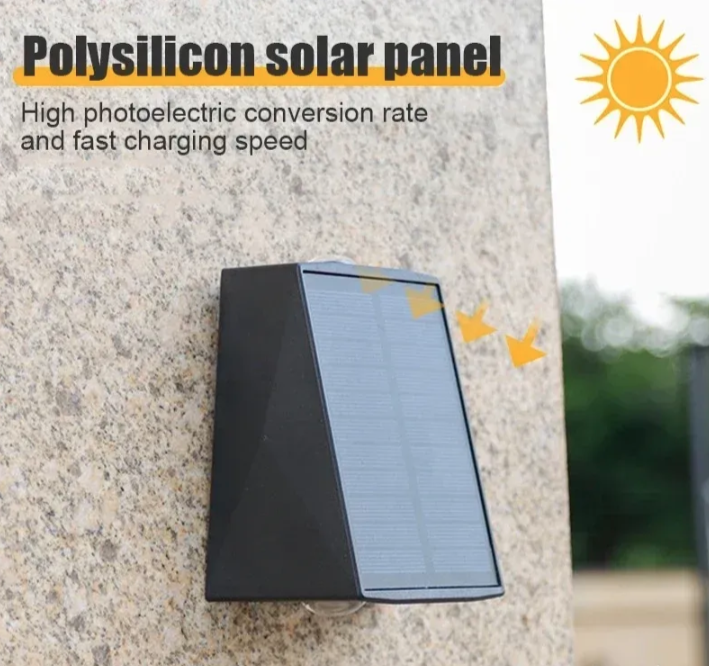 Solarna zidna dekorativna lampa za fasade IP65 (R-1)