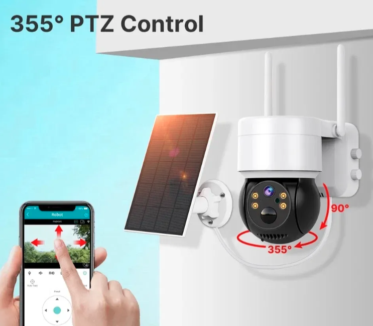 062 - Solarna PTZ WiFi IP kamera 10mpx (VN-3)