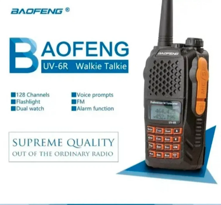 Baofeng UV-6R Dual Band radio stanica sa dometom do 10km (RS-1)