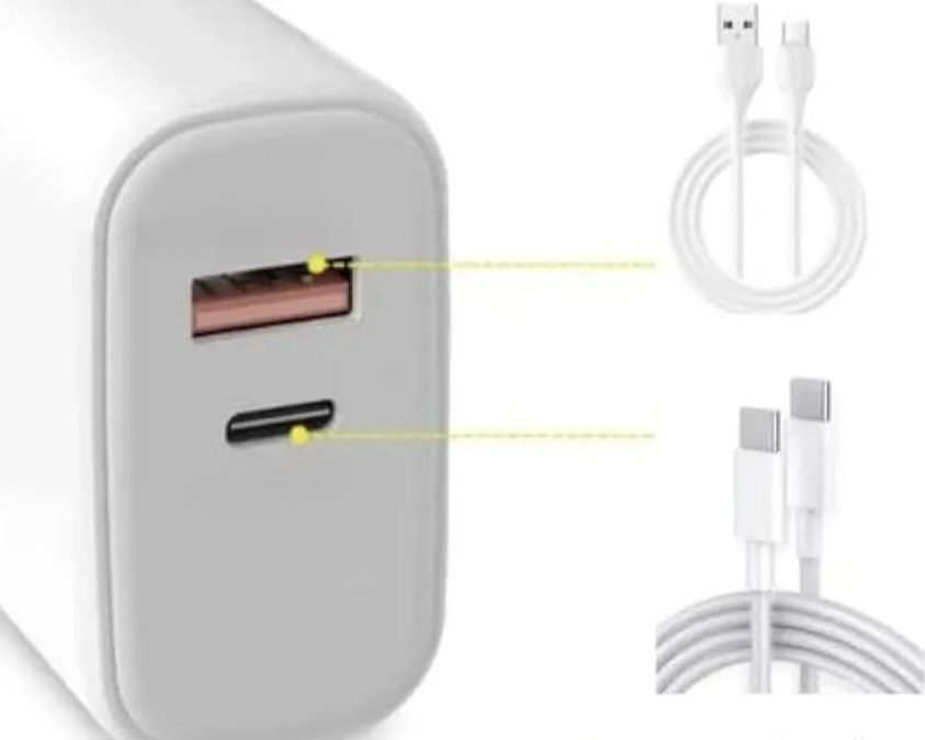 Super brzi punjač 35W sa USB i Type C izlazom + C na C sa kablom od 1m (MP-1)