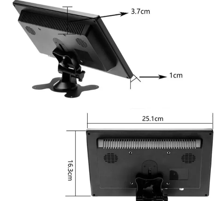 Monitor 10.1 inča LCD TFT sa HDMI, VGA i BNC ulazom (AO-1)