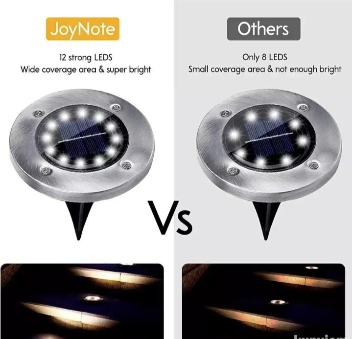 Solarne disk lampe – set od 4 komada za dvorište i dekoraciju (R-1)