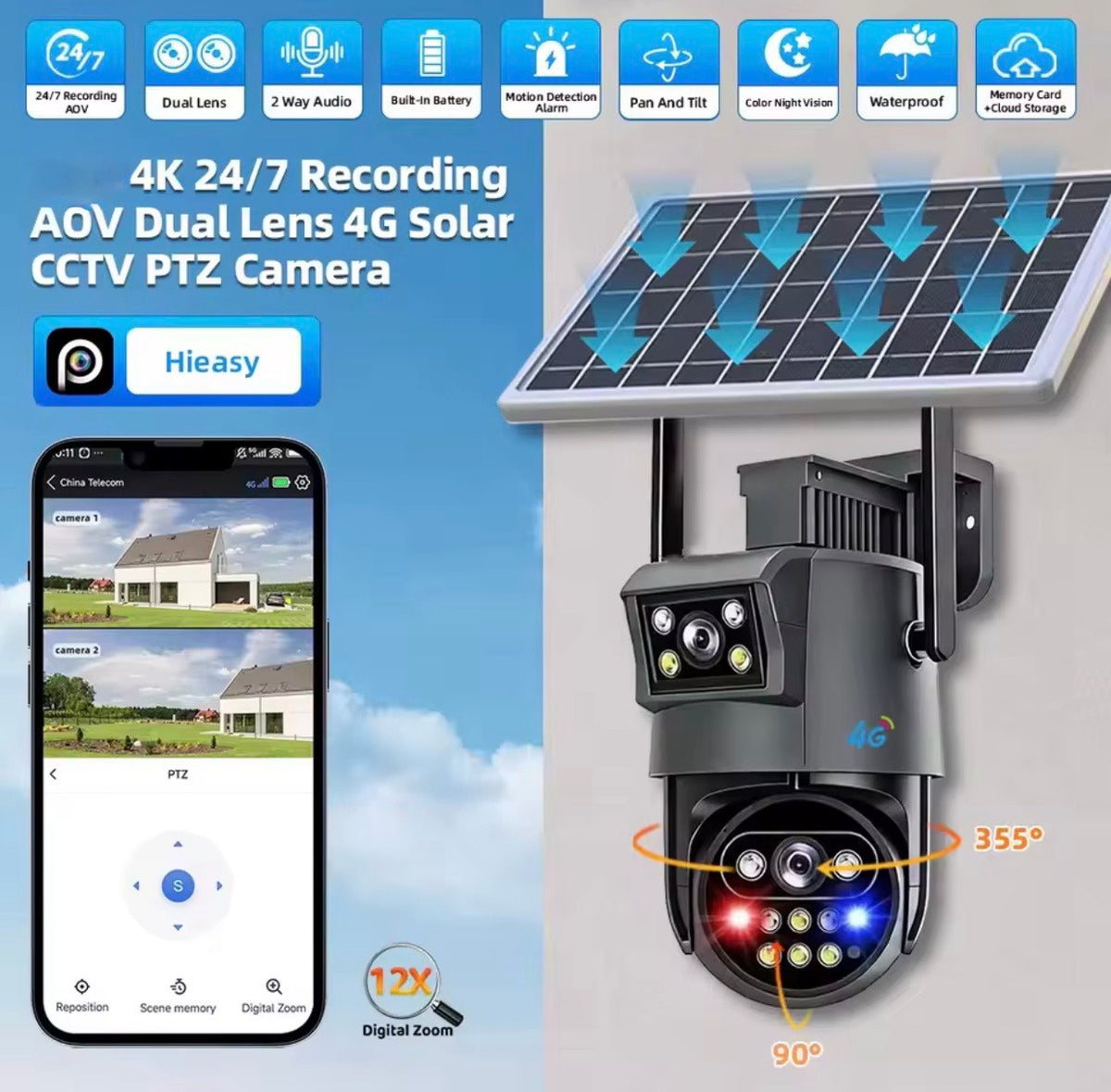 4G solarna kamera S12 28MP (VN-3)