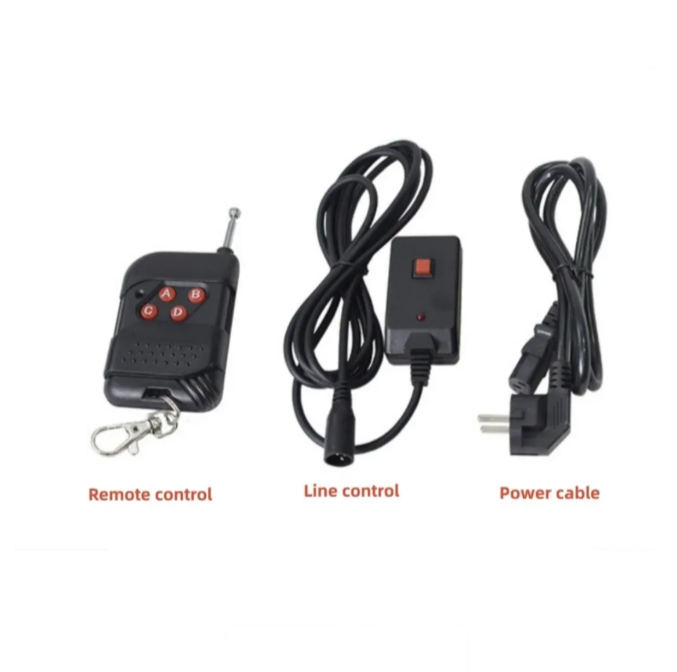 Profesionalna scenska mašina za dim 1500W sa LED RGB svetlima 6x9W (RK-1)