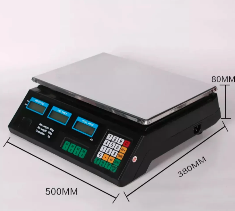 Trgovačka vaga 40kg sa punjivom baterijom i LCD displejem (VG-1)