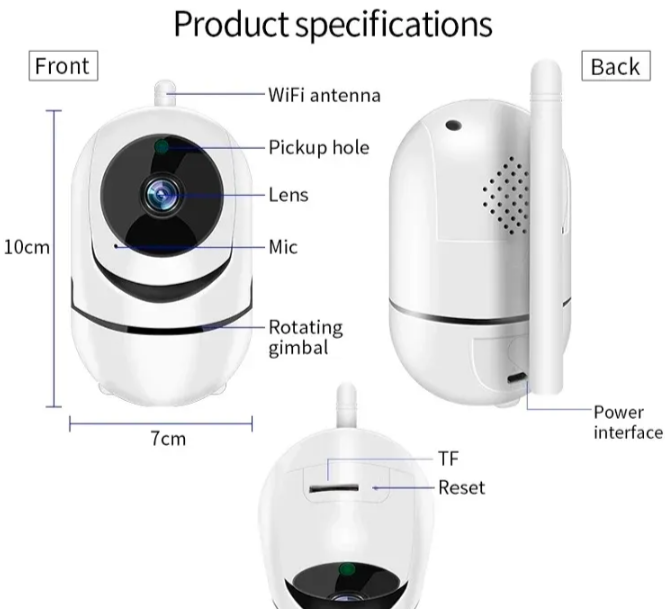 016 - Pingvin rotirajuča PTZ WiFi kamera 8mpx (VN-1)