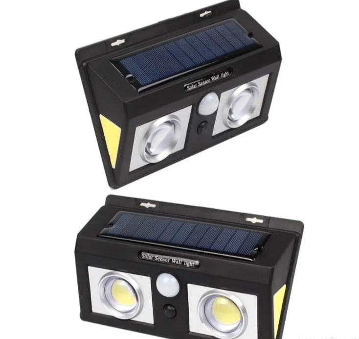 Dupla solarna zidna lampa - COB LED rasveta sa senzorom pokreta (R-1)