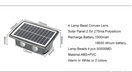 Solarna zidna dekorativna lampa za fasade 4 LED IP65 — slika 4