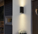 Zidna lampa dvostrana 10 W aluminijum crna — slika 4