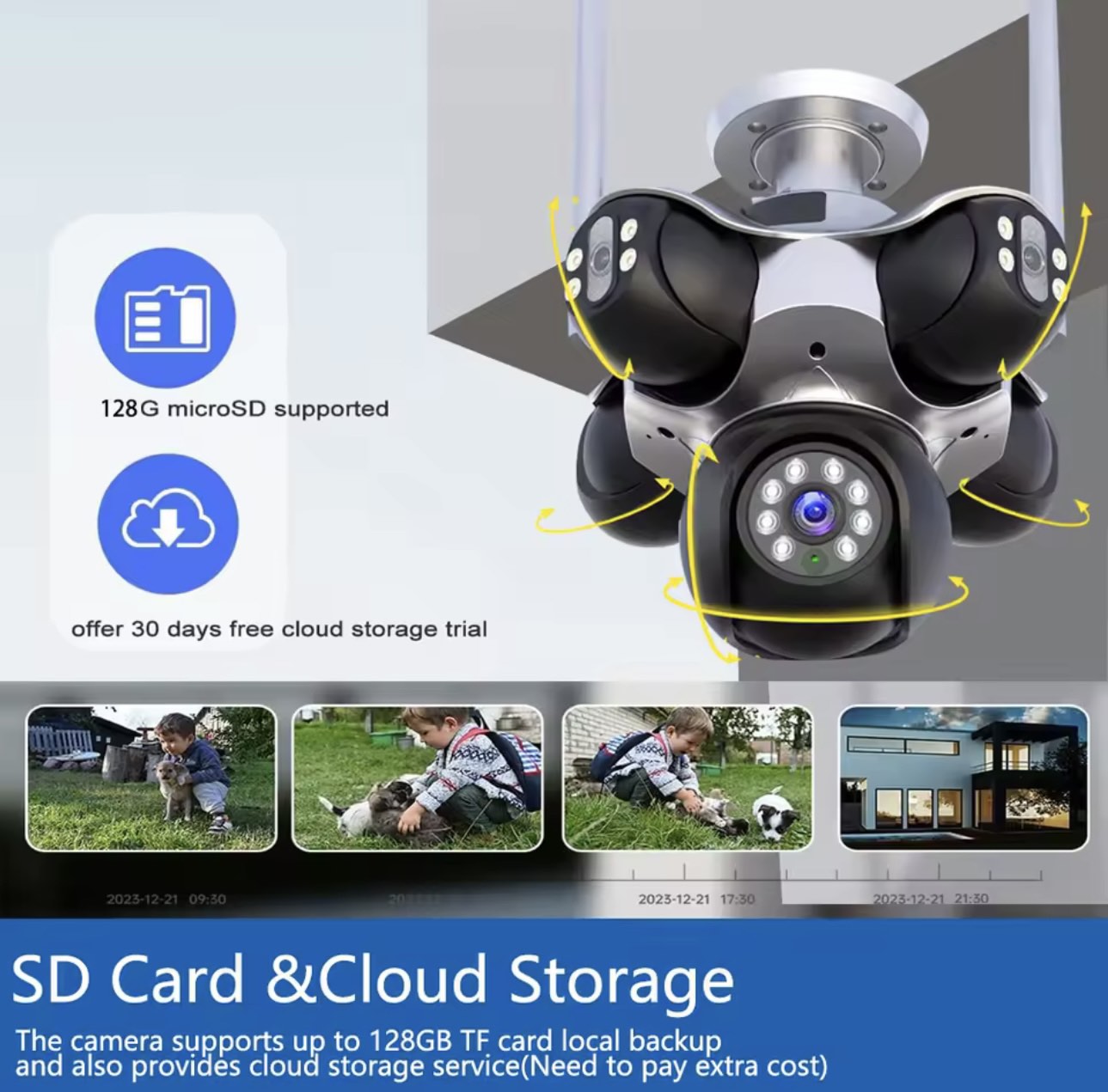 5u1 PTZ WiFi IP kamera 360° 8x zoom (VN-1)