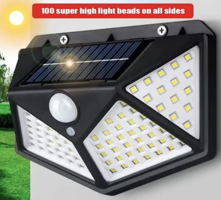Solarna LED zidna lampa sa senzorom pokreta i noć-dan (R-1)