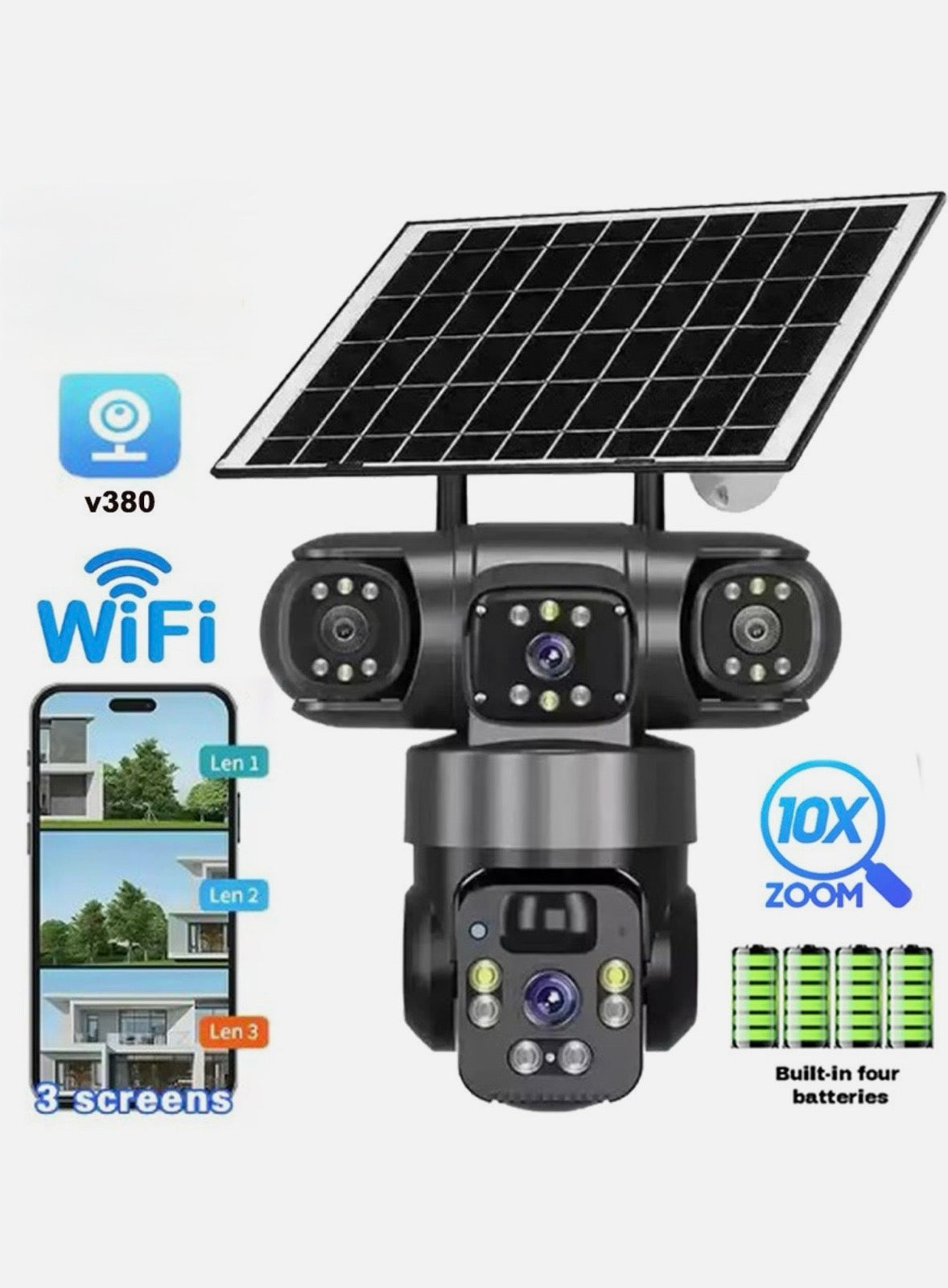 Solarna 4G PTZ kamera 3 objektiva (VN-1)