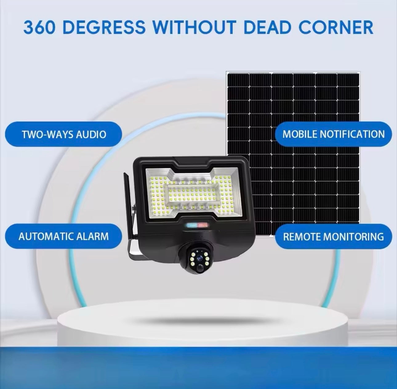 112 - Solarna WiFi PTZ kamera sa LED reflektorom 600W (VN-3)