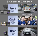 Auto Kamera Black Box 3 Kamere Full HD 1080P — slika 5