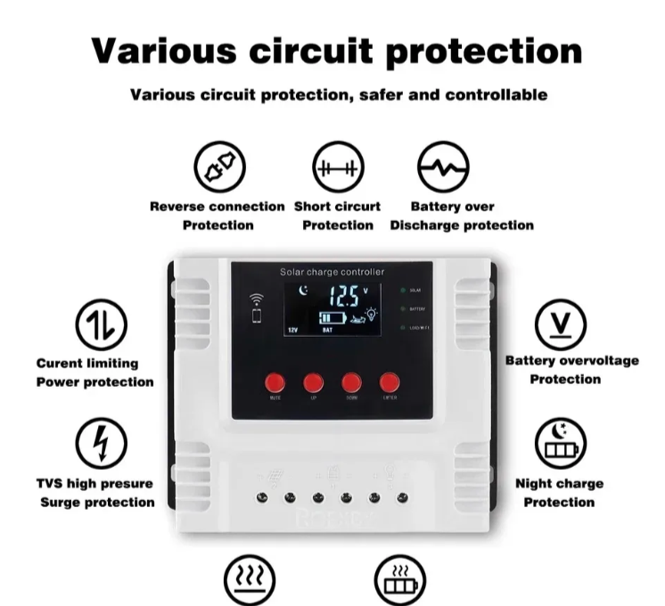 Solarni kontroler 100A WiFi KDY 12V/24V/48V (SO-1)