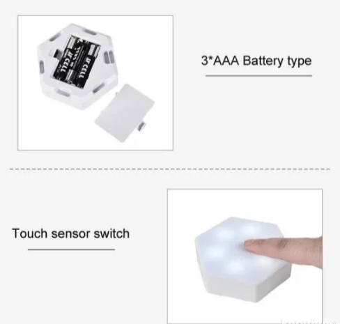 Set 6 LED lampica sa daljinskim upravljačem i touch funkcijom (R-1)