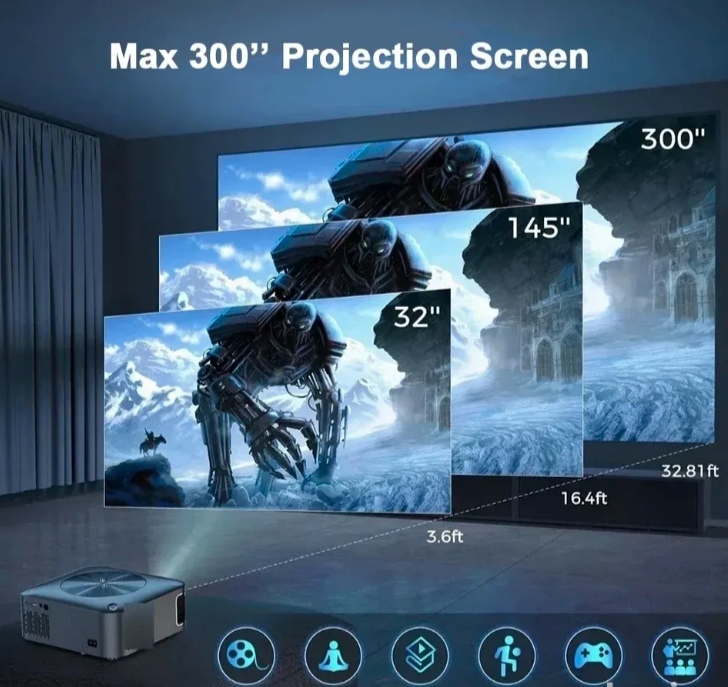 Projektor sa Android Smart sistemom Full HD 1080p (O-1)