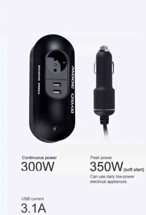 Pametni Auto Inverter 300W – pretvarač 12V u 220V sa USB izlazima (AO-1)