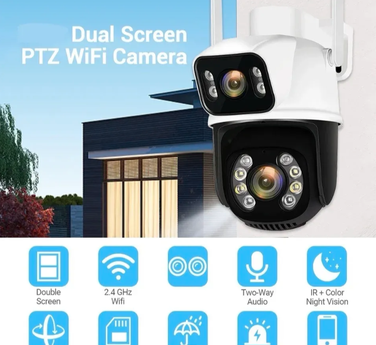 037 - WiFi IP Kamera Dve Glave ICSEE 12MPX PTZ (VN-1)