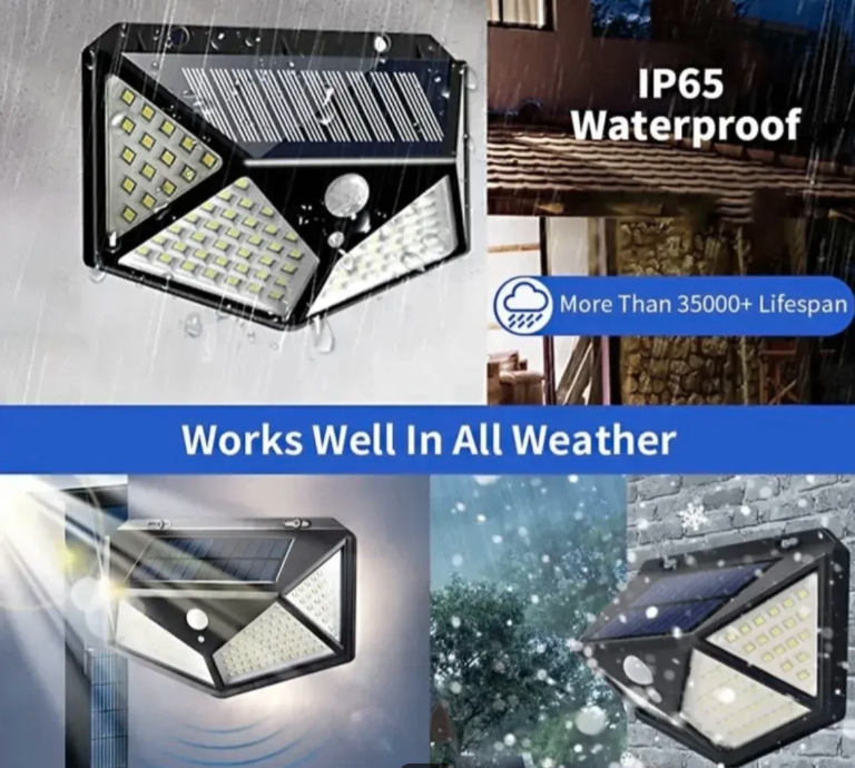 Solarna LED zidna lampa sa senzorom pokreta i noć-dan (R-1)