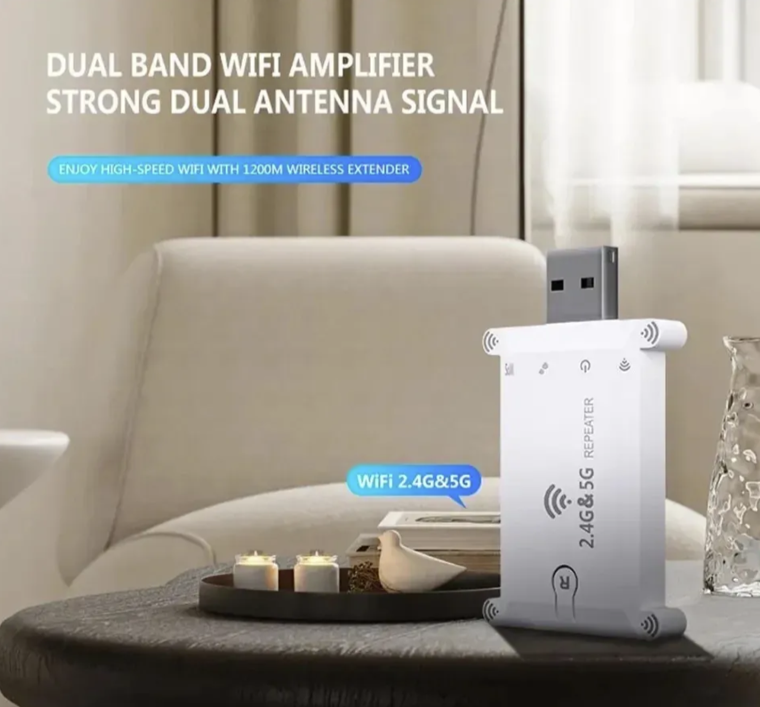 2.4G - 5G WiFi ripiter ruter 1200Mbps sa USB konekcijom