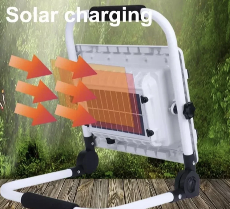 Prenosni solarni LED reflektor 300W sa touch kontrolom (R-1)