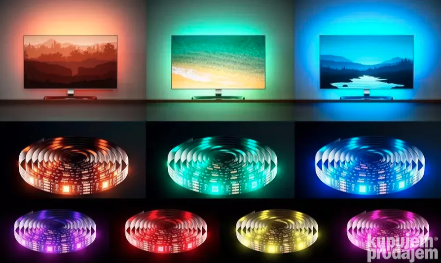 Vodootporna RGB LED traka 10m sa daljinskim upravljačem (LT-1)