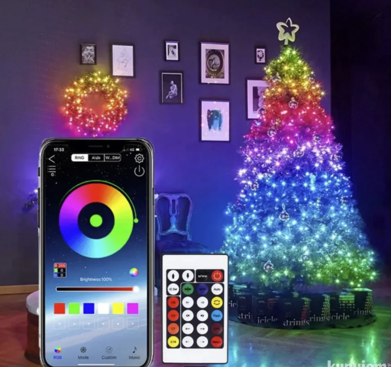 RGB LED traka USB 10m sa daljinskim i mobilnom aplikacijom (LT-1)