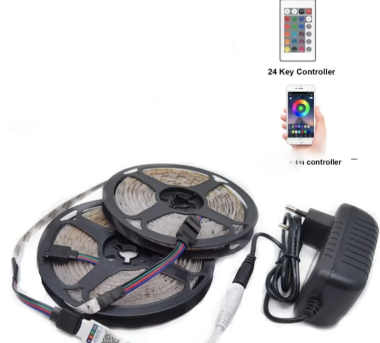RGB LED traka 5m sa WiFi Bluetooth kontrolom i daljinskim (LT-1)