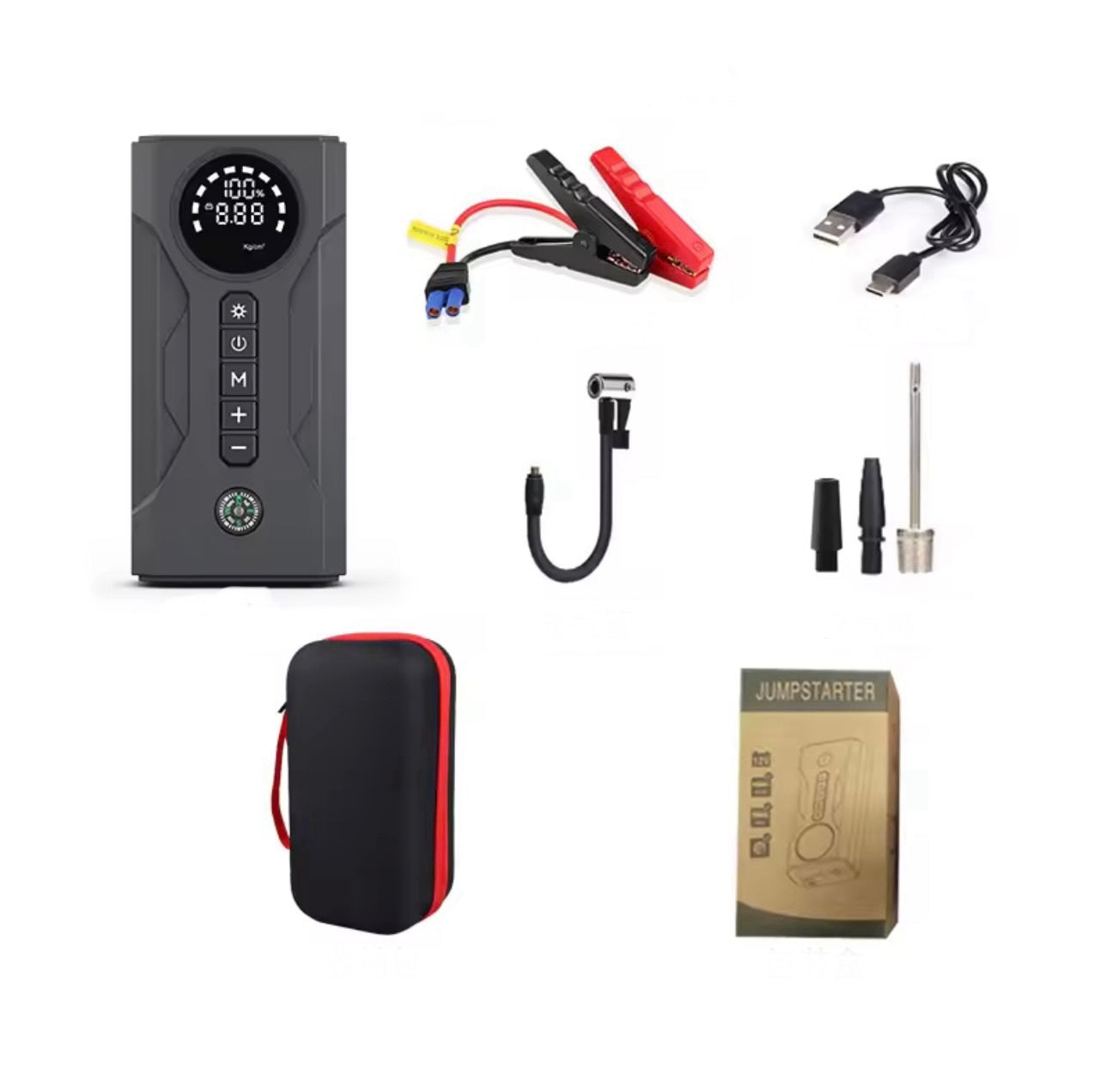 Multifunkcionalni starter 800A sa kompresorom i power bank funkcijom (AO-1)