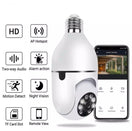 Wi-Fi IP kamera 12 MP E27 – 2.4GHz i 5GHz, rotacija 360°, iCSee — slika 2