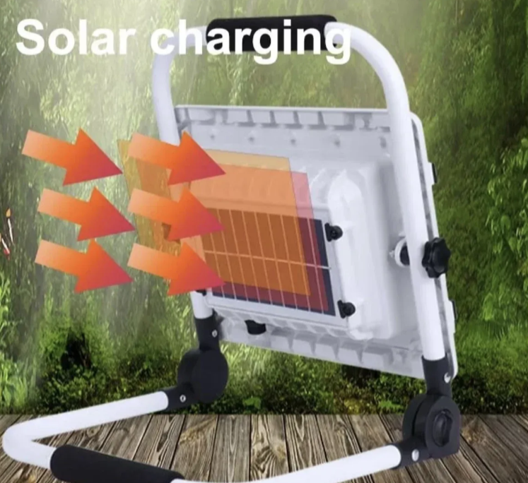 Prenosni solarni LED reflektor 200W sa touch kontrolom (R-1)