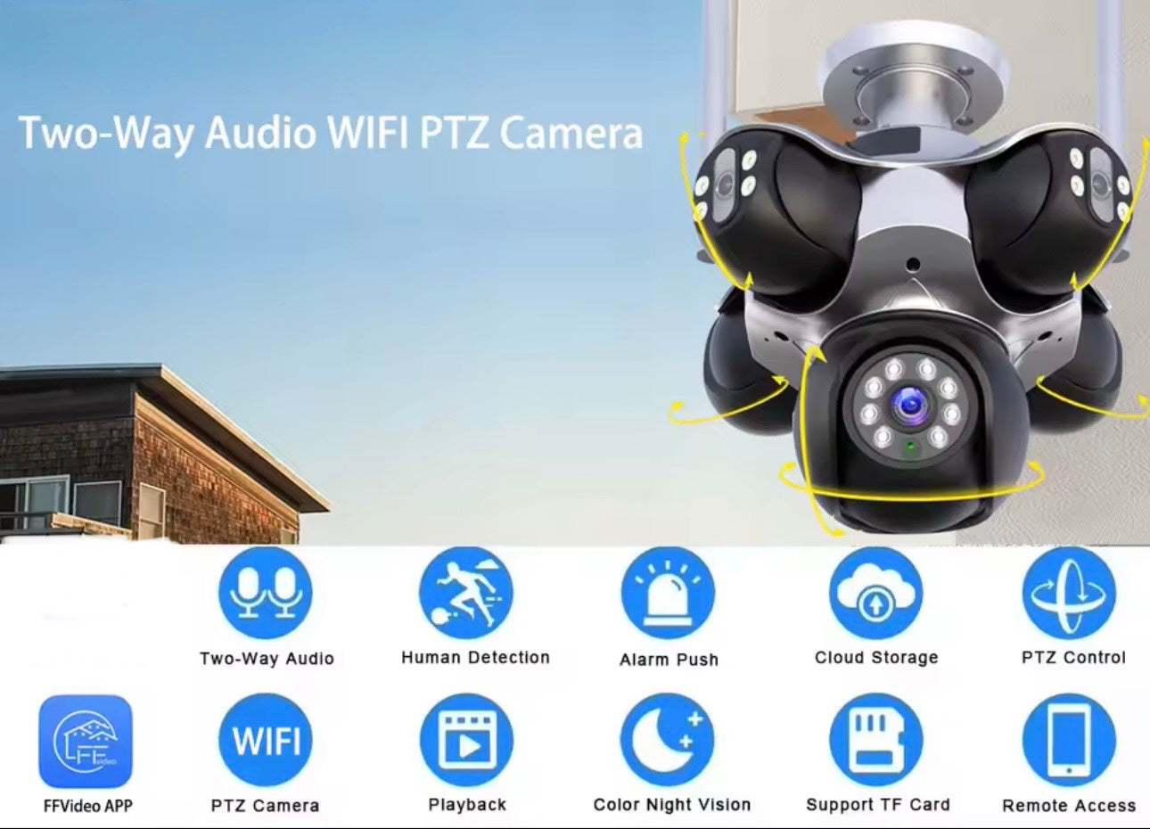 5u1 PTZ WiFi IP kamera 360° 8x zoom (VN-1)