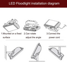 LED reflektor 20 W sa senzorom pokreta IP vodootporan — slika 5