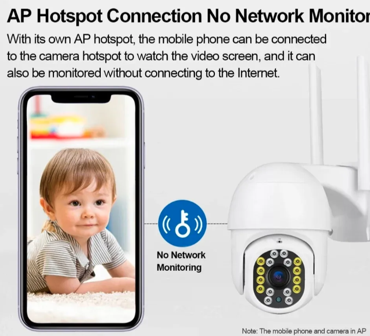 024 - ABQ A7 Rotirajuća PTZ 10MP WiFi IP Kamera (VN-1)