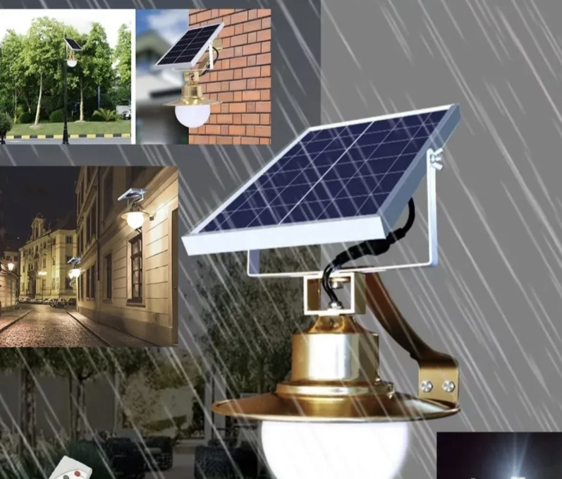 Solarna dekorativna zidna svetiljka 50W sa daljinskim upravljačem (R-1)