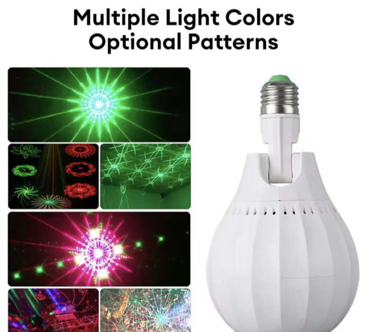 RGB Mini laser disko kugla E27 sa daljinskim (RK-1)