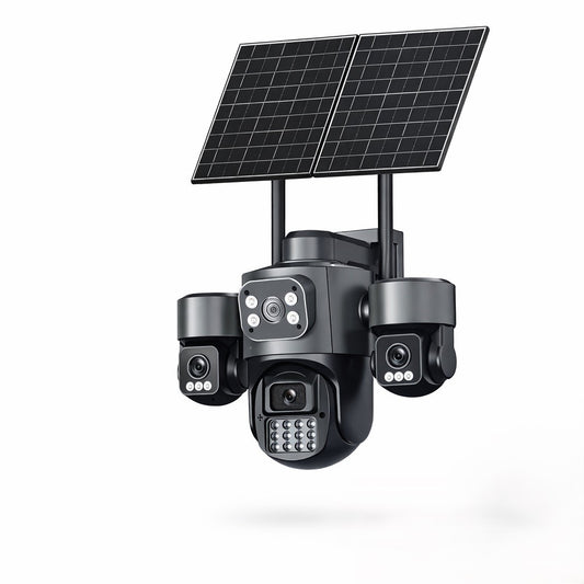 111 - Solarna 4G sigurnosna kamera sa 4 objektiva i PTZ rotacijom (VN-3)