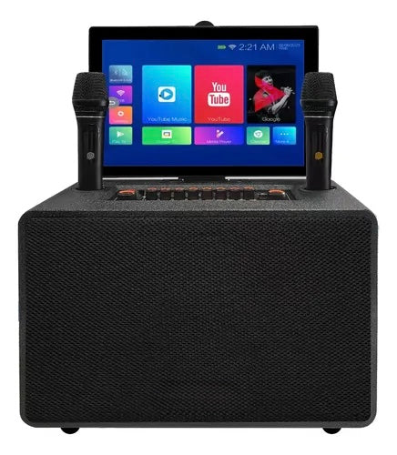 Karaoke sistem Zvučnik sa touch tabletom 15 inča i dva bežična mikrofona (Z-1)