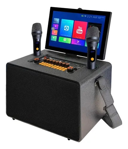 Karaoke sistem Zvučnik sa touch tabletom 15 inča i dva bežična mikrofona (Z-1)